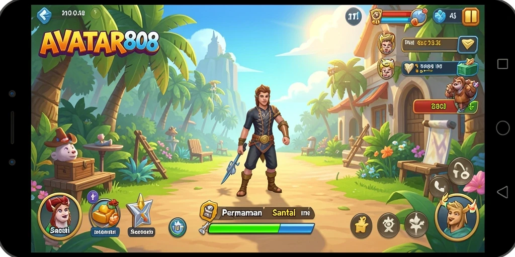 Tampilan gemerlap gameplay <strong>AVATAR808</strong> yang mengasyikkan dan penuh warna.