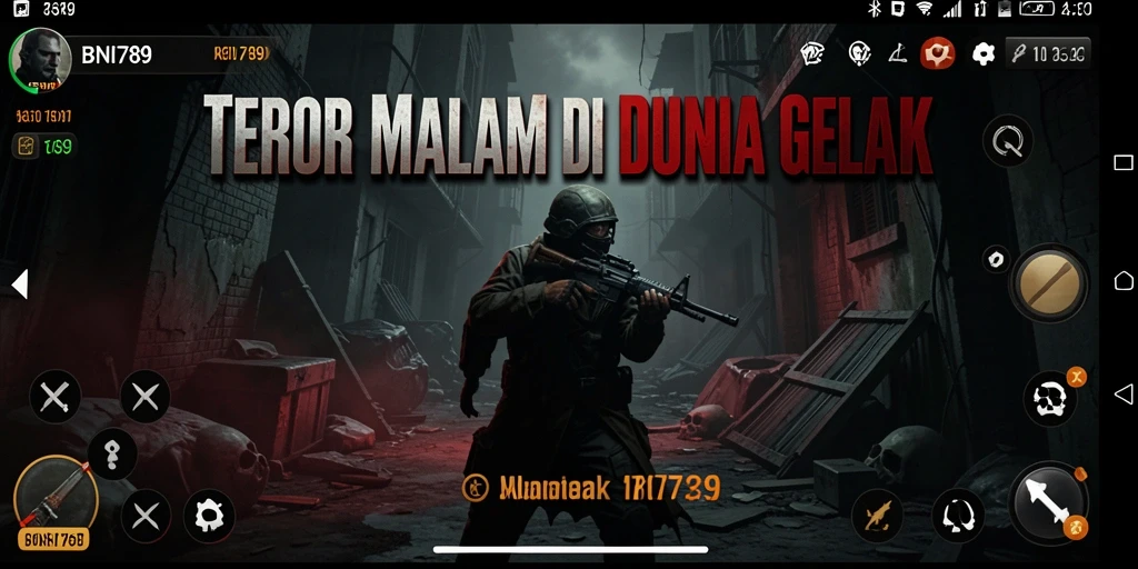 Screenshot menampilkan suasana mencekam dalam BNI789 dengan desain detail yang membuatnya semakin menakutkan.