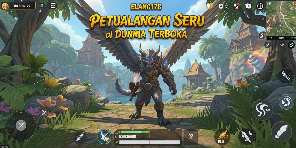 Gameplay <strong>ELANG178</strong> yang menakjubkan dalam dunia terbuka.