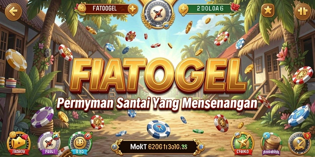 Tampilan gameplay menarik dari FIATOGEL dengan warna cerah.