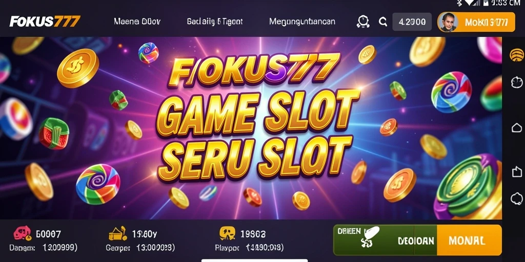 Tampilan gameplay menarik dari FOKUS777 dengan visual slot yang memukau.