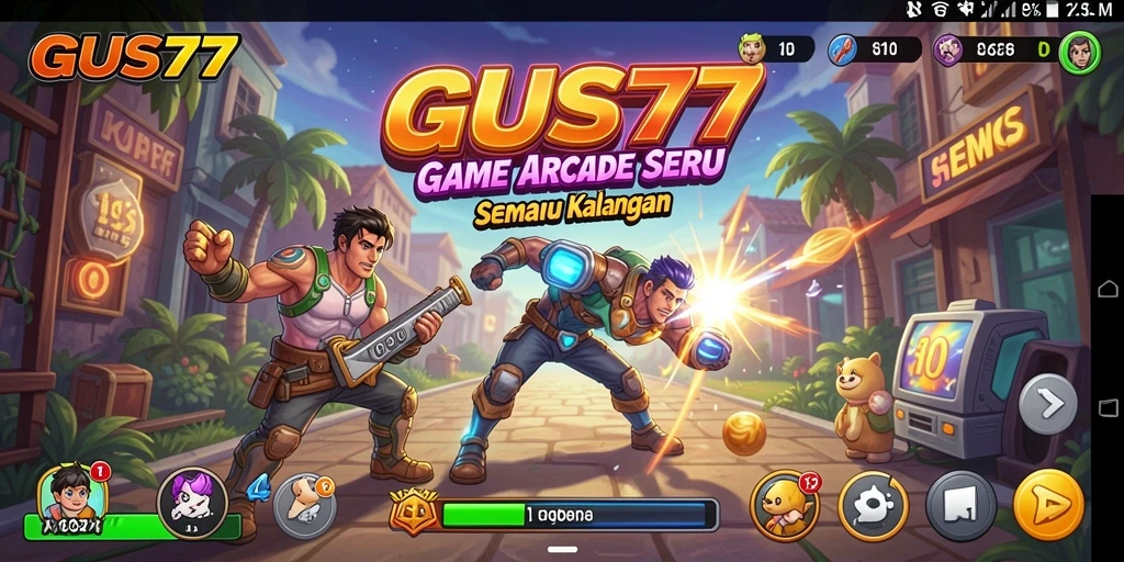 Screenshot GUS77 menampilkan gameplay Arcade yang menarik dan penuh aksi.