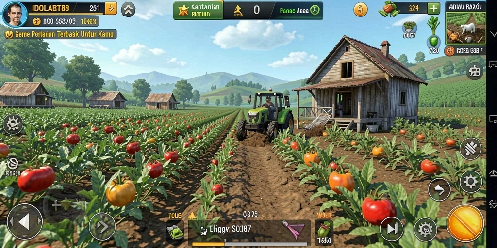 Gameplay menarik dari IDOLABET88 yang menampilkan ladang virtual.