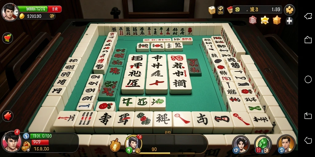 Tampilan gameplay menarik dari MINTOTO yang penuh dengan strategi Mahjong.