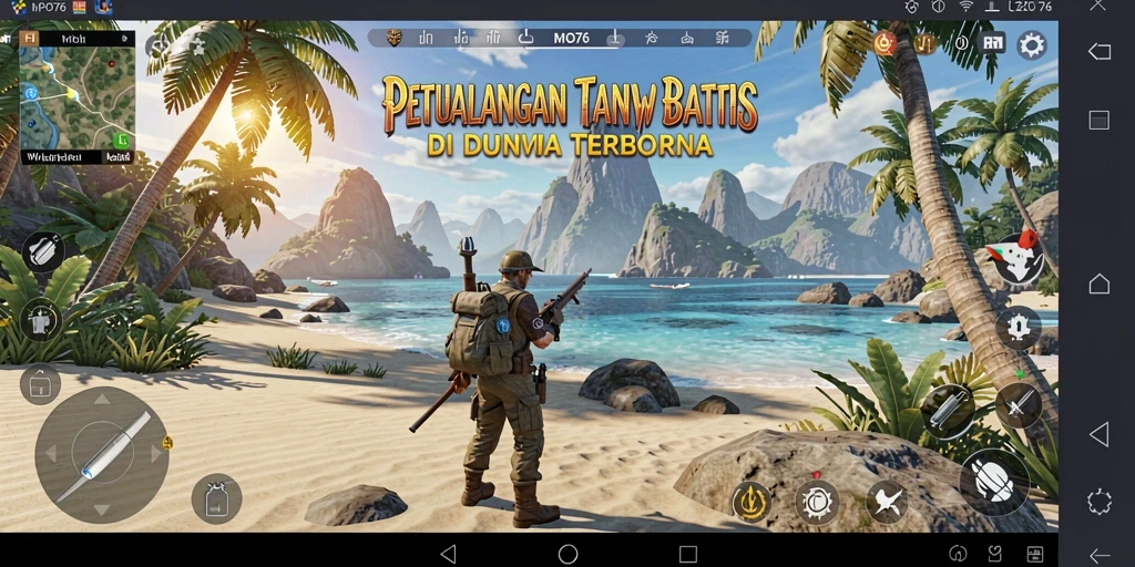 Tampilan gameplay MPO76 dengan eksplorasi dunia yang luas dan interaktif.