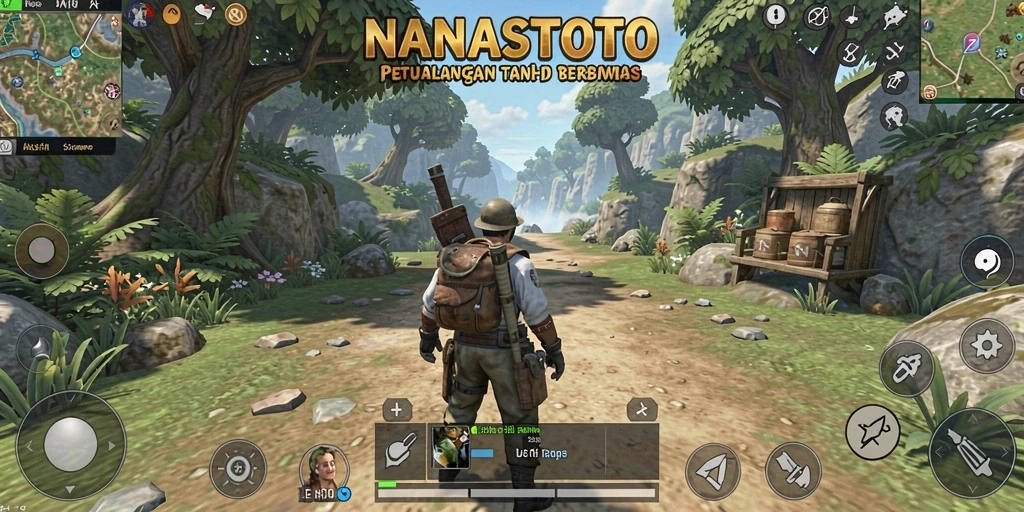 Screenshot menampilkan petualangan seru di dunia terbuka NANASTOTO.