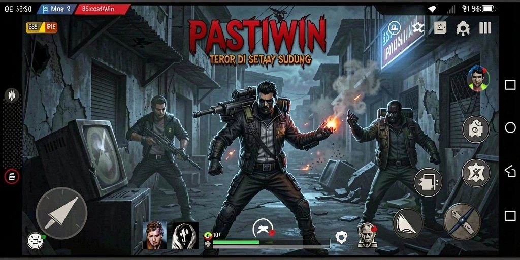 Screenshot PASTIWIN menampilkan suasana mencekam di lokasi angker.