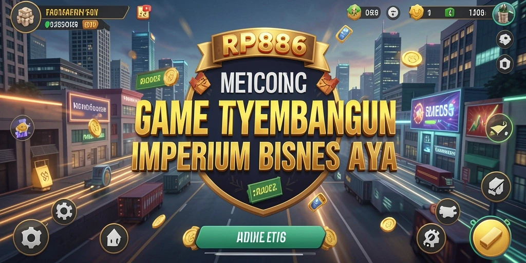 Tangkapan layar gameplay RP886 yang menunjukkan strategi bisnis yang menarik.