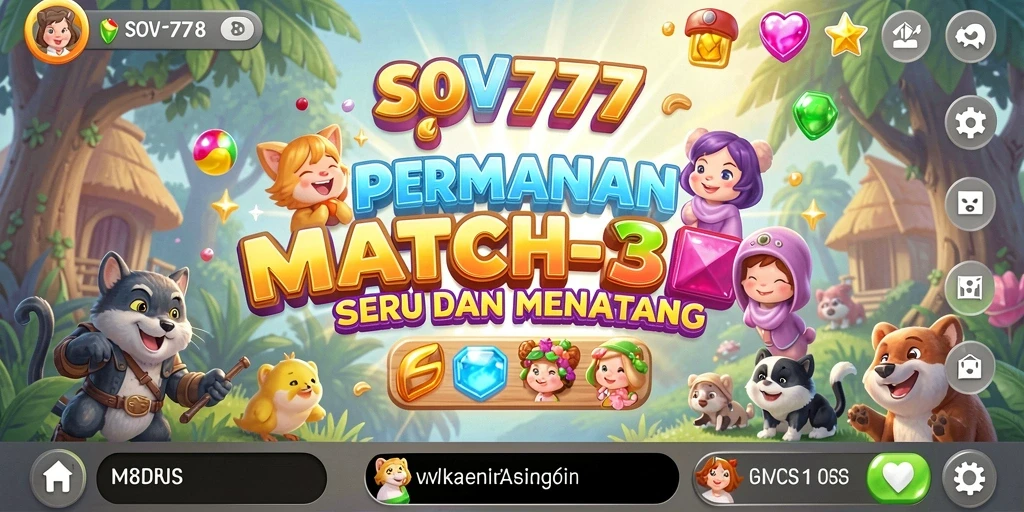 Tampilan gameplay SOV777 yang menarik dan penuh warna.