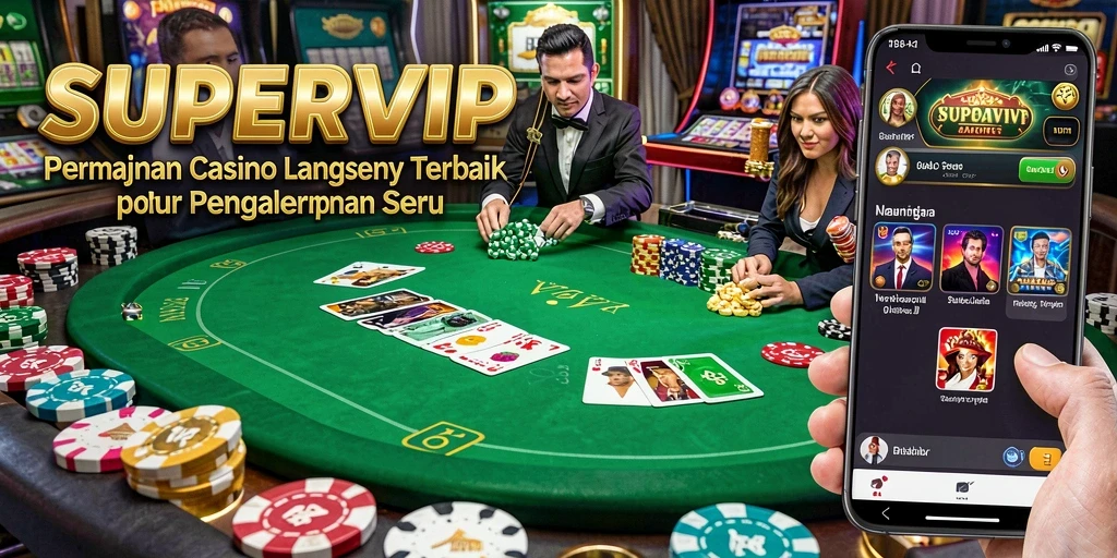 Tampilan Live Casino yang mendebarkan dan interaktif di SUPERVIP.