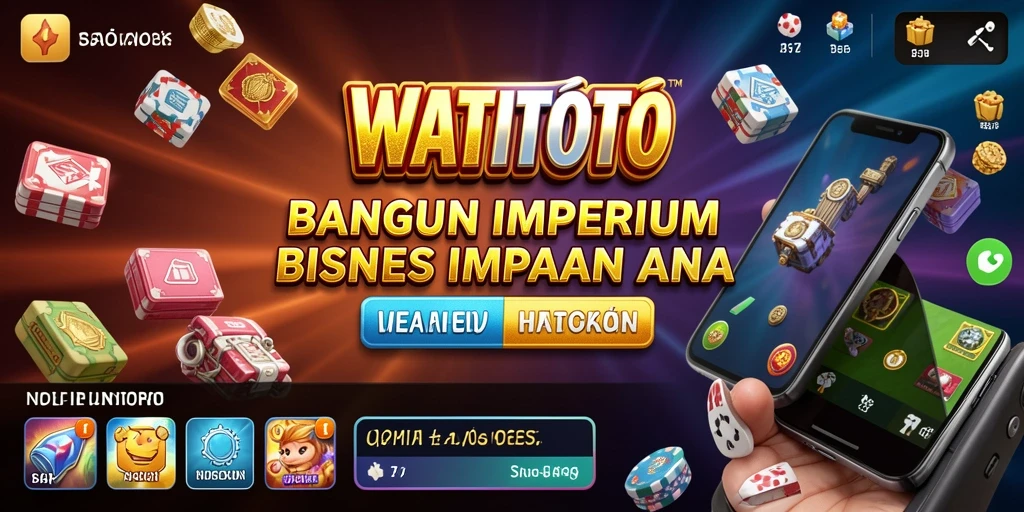 Tangkapan layar gameplay WATITOTO menampilkan simulasi bisnis yang menarik.