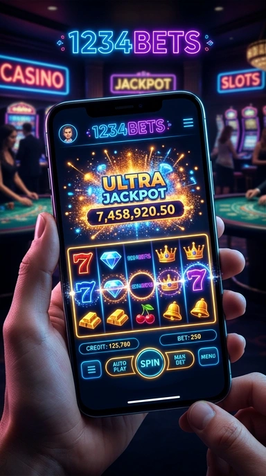Cuplikan interaksi pengguna di aplikasi 1234bets.